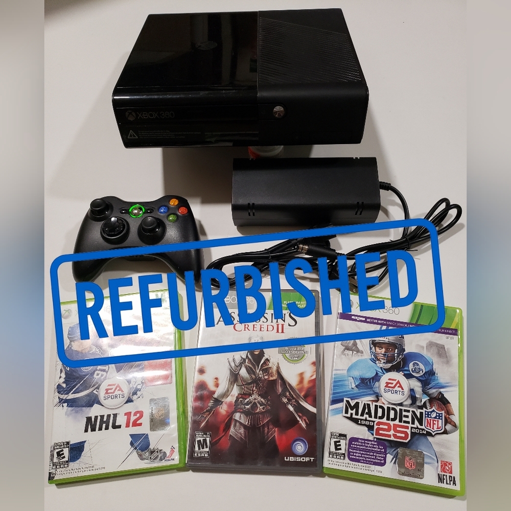 Microsoft Xbox 360 E Console + OEM Controller – Refurbished – Tested & Works